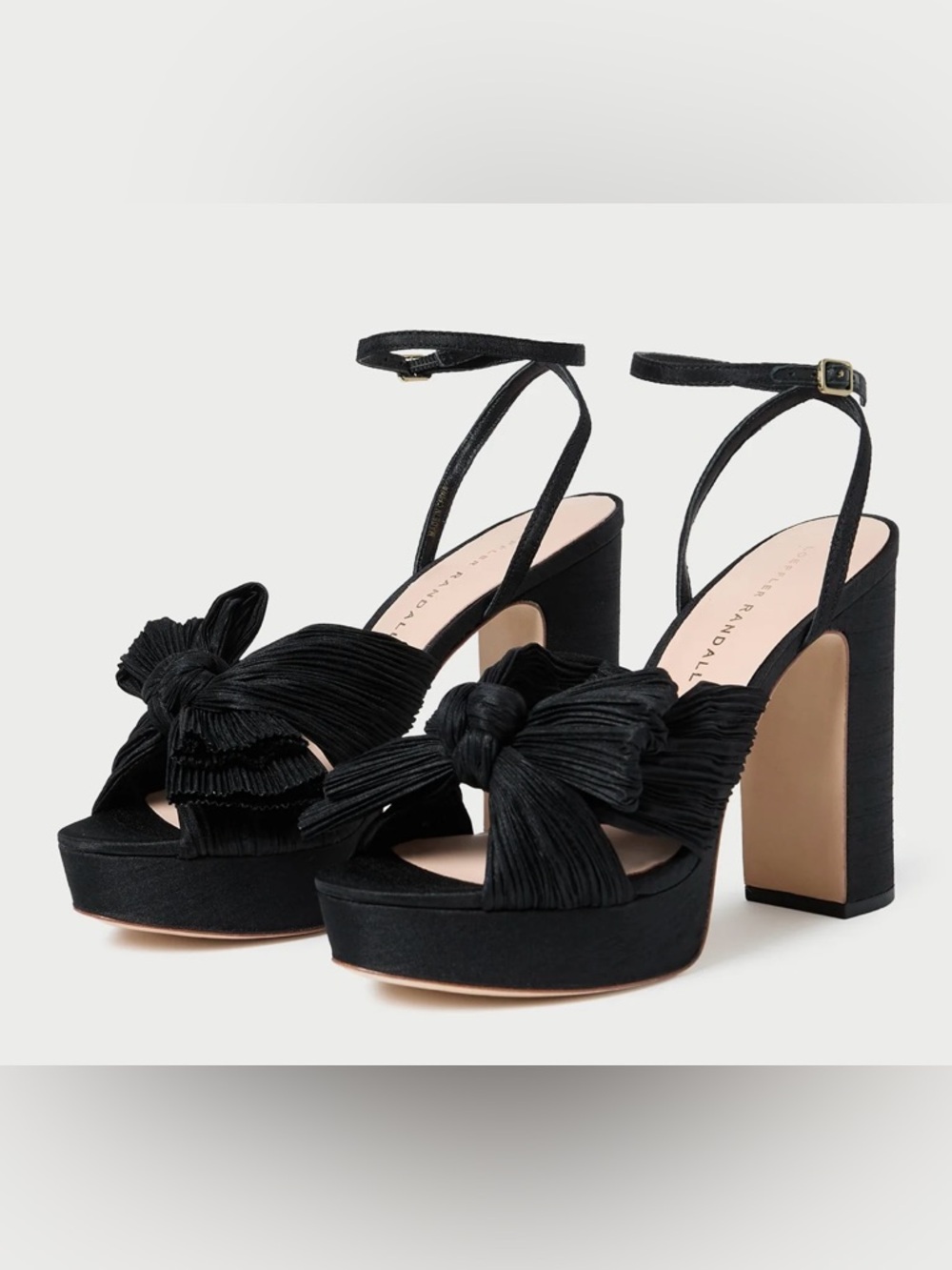 Loeffler Randall Natalia Black Platform Bow Heel